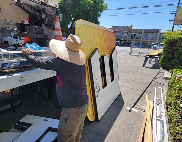 Installation of signs