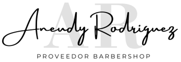 barber shop aneudy rodriguez logo
