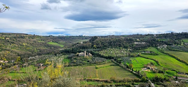 Umbria Valley View from Orvieto Italy