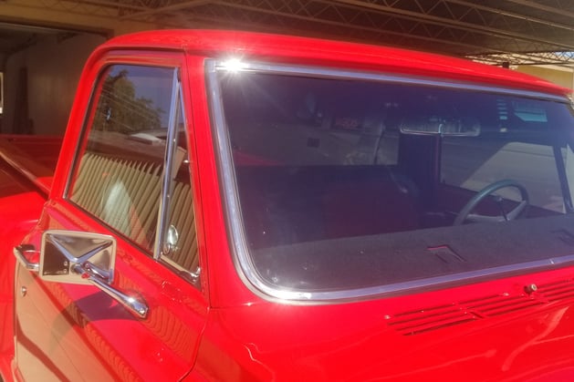 Finished chip repair by True Auto Glass