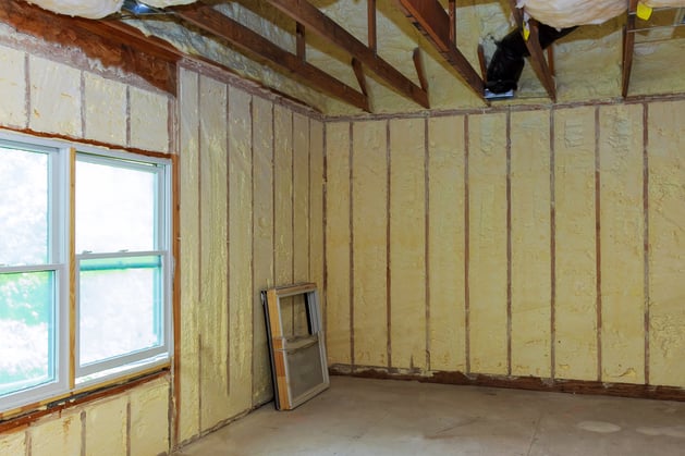residential spray foam insulation project in lakewood, colorado