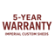 5-YEAR WARRANTY