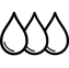 Icône 3 gouttes d'encre