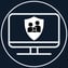Jimproved Tech logo of a screen with a shield and family, Parental controls and internet filtering