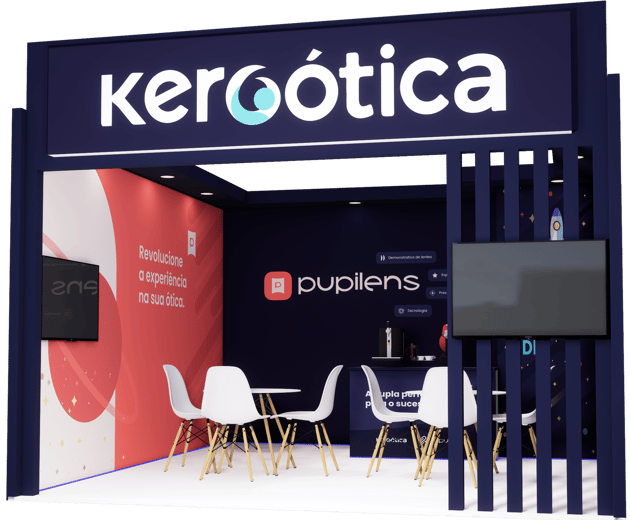Projeto de stand KERO ÓPTICA EXPO OPTICA 2025