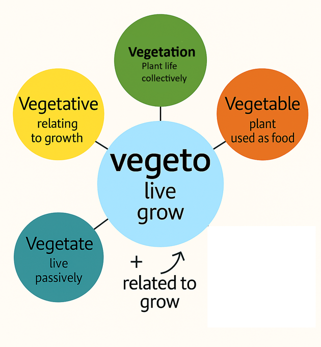 Vegeto root word chart Word Power Made Easy