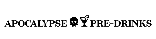 Apocalypse pre-drinks logo
