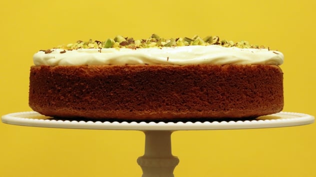 Orange, Almond, & Rose Cream Cake
