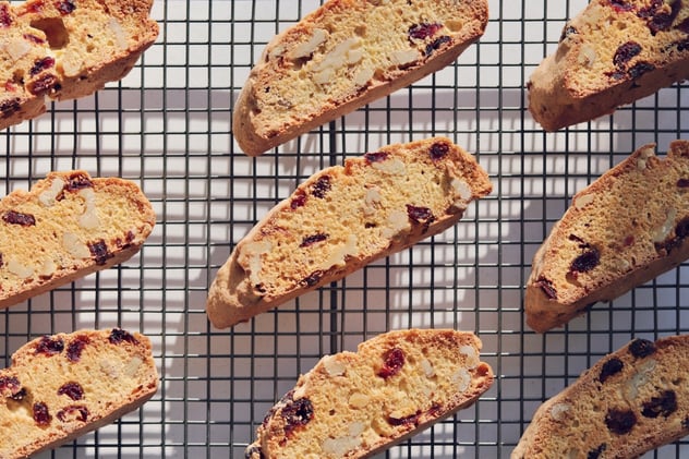 Cranberry, Orange, and Walnut Biscotti