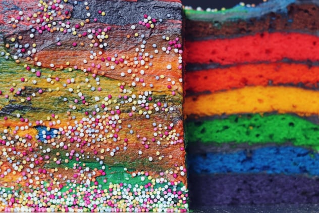 PRIDE Rainbow Cake