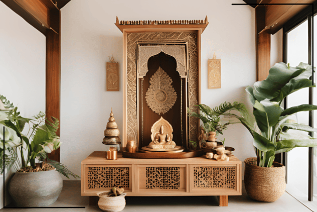 Nature-Inspired Mandir Design