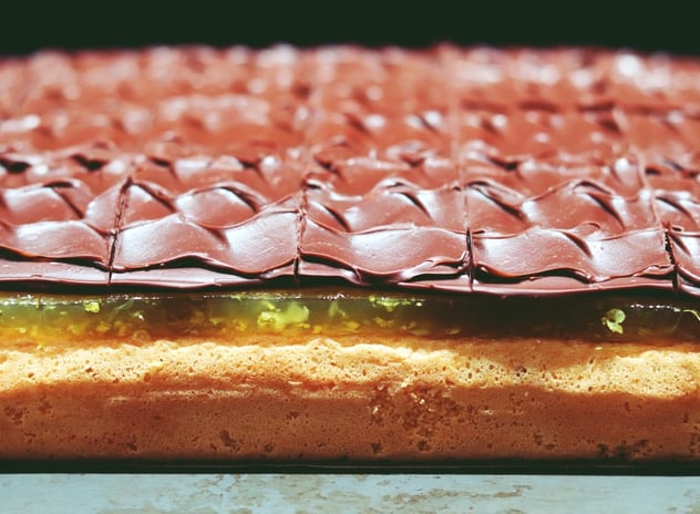 Jaffa Cake Tray Bake