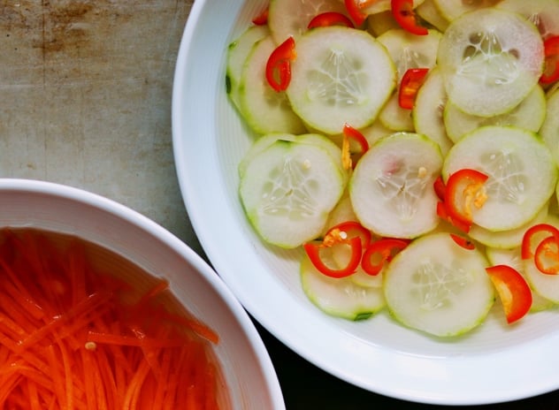 Pickled Chillied Carrot & Cucumber