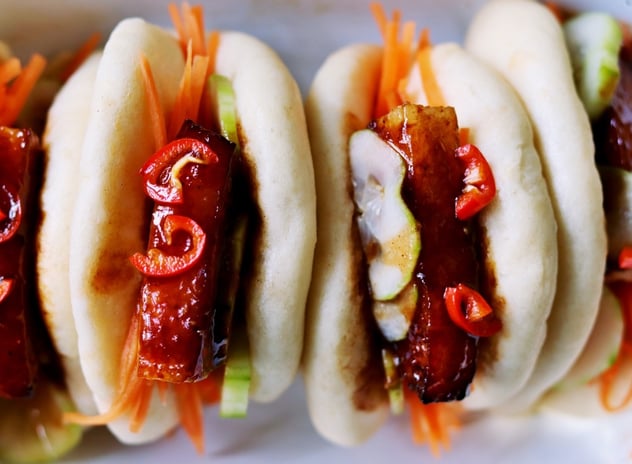 Char Siu Pork Belly in Bao Buns