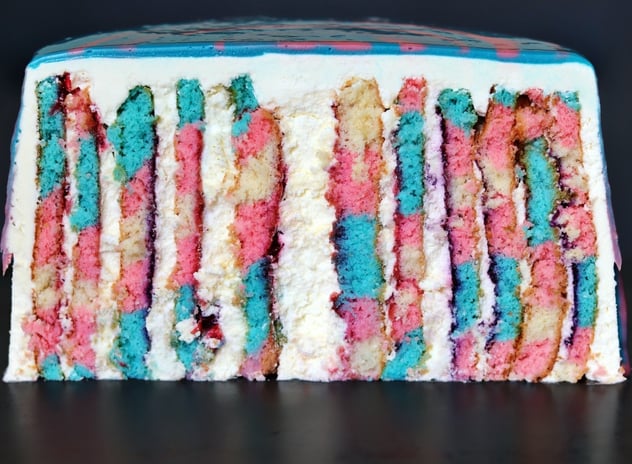 TRANS PRIDE Vertical Swiss Roll Cake