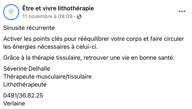 thérapie douce à Liège