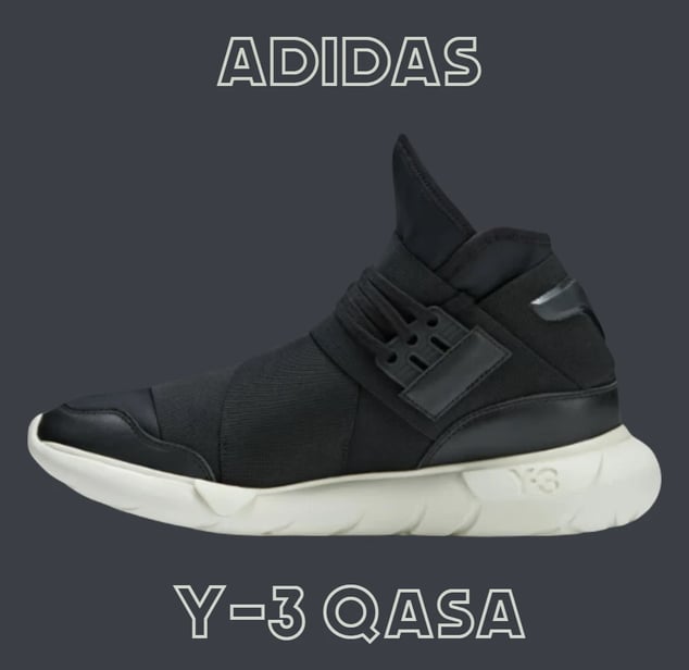 a pair of adidas sneakers with the words Y-3 Qasa