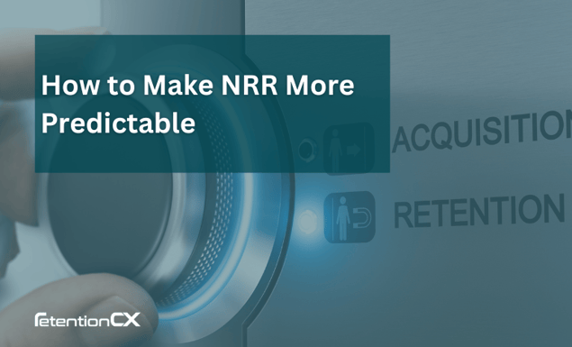 A knob turning to acquisition with the caption of how to make nrr more predictable.
