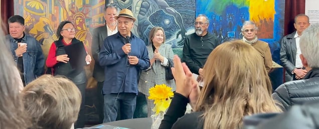 La Piedra artists at LA exhibit
