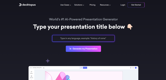 deckopus ai for presentation