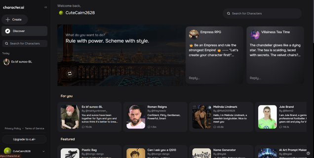 discover charater.AI