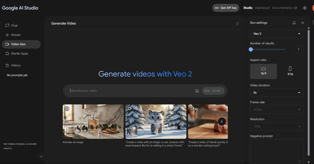 Google studio Veo 2