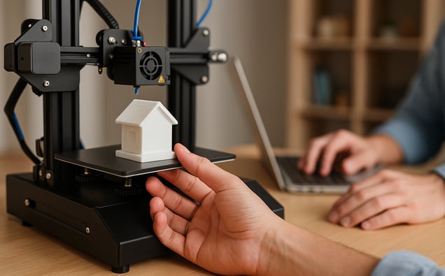 Protótipo criado com impressão 3D por pequeno negócio