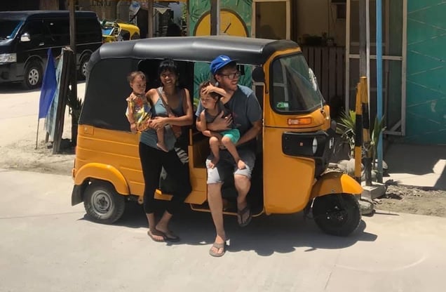 Our Family Tuk Tuk aka "The Yellow Submarine"