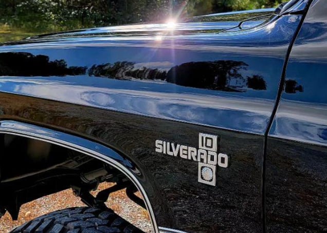 A truck with Ceramic Coating from D and P auto detailing