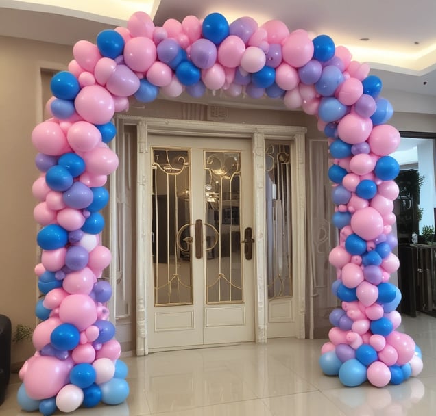 baby welcome balloon decoration indore