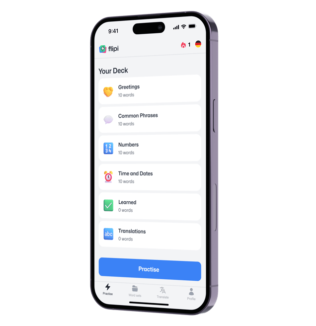 flipi app practise screen