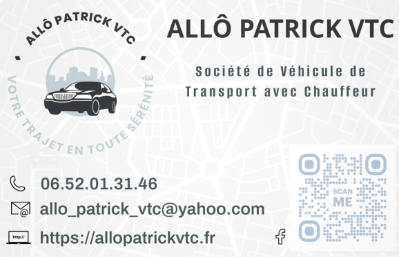 Carte de Visite Allo Patrick VTC