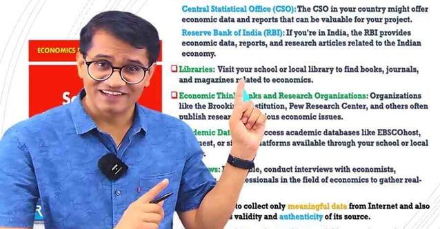 sources of secondary data for economics project