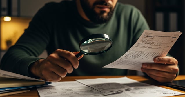 a man looking through a magnifying magnifying magnifying a mag