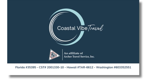 Stacy Russell Back Business Card - Coastal Vibe Travel
