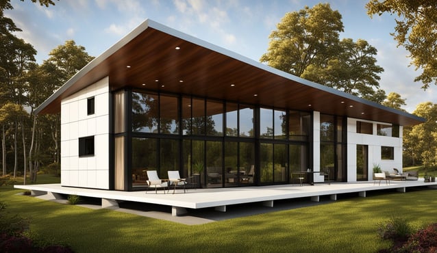 ultra modern prefabricated home , smart home , automation home prefabricated home for sale