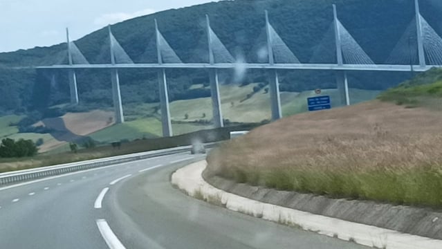 Nearly home.... the bridge at Millau