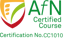 Badge to show completion of Association for Nutrition course