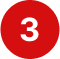 a red and white number three in a red circle