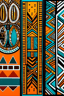 a colorful pattern of african - style art deco