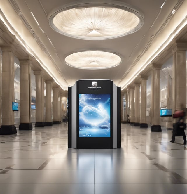 assorted-color social media signage