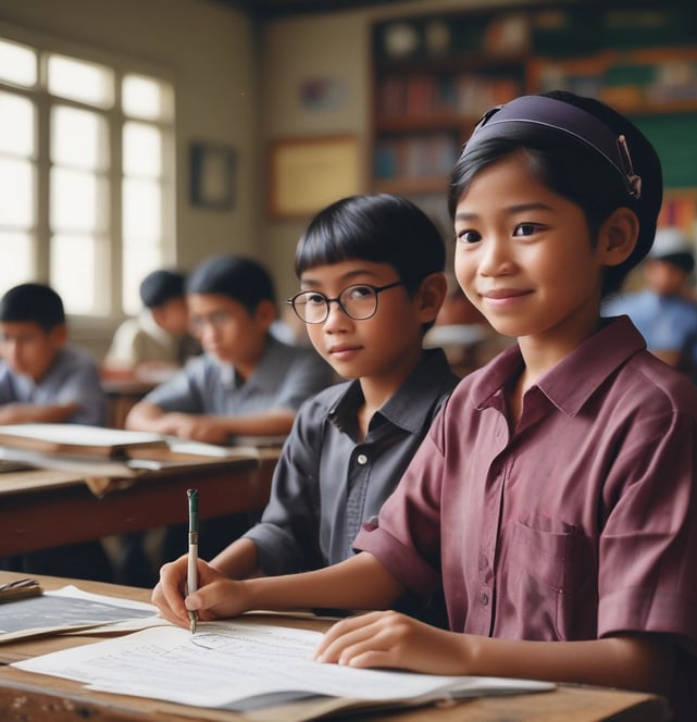 A poster is pasted on a rough, beige wall. The text on the poster is in Italian, emphasizing the importance of social interaction and relationships in education. It calls for more open schools with additional teachers and classrooms, and ends with a hashtag.