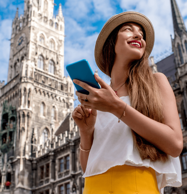 a women traveler
