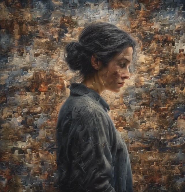 mujer empoderada rubia