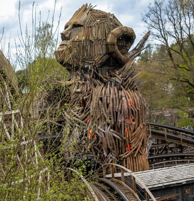 The Wicker Man wooden statue