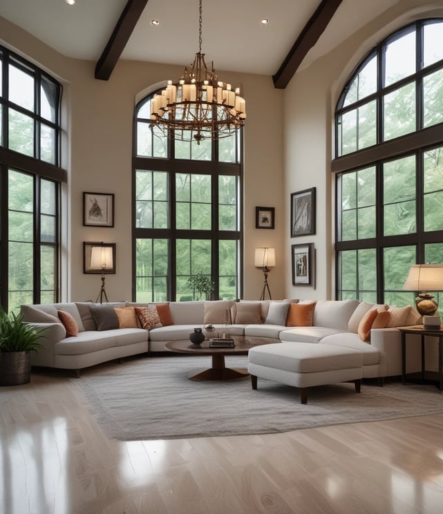 blue and white striped round textile