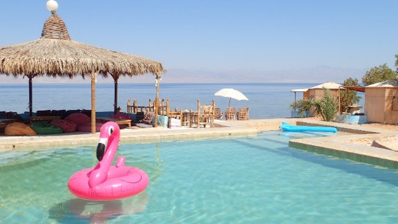 Sea view pool with air pelican at Bedouin star