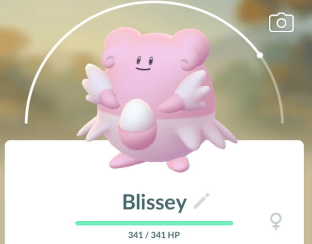 Blissey, a common Pokemon in Gyms.