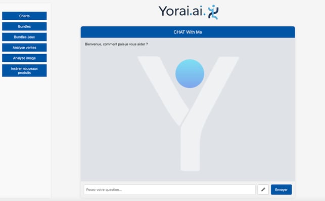 Interface de Yorai.ai