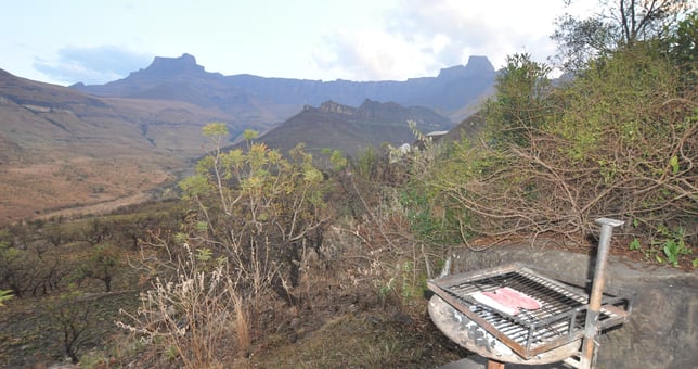 braai at the Thendele Upper Camp, Drakensberg Amphitheatre, South Africa